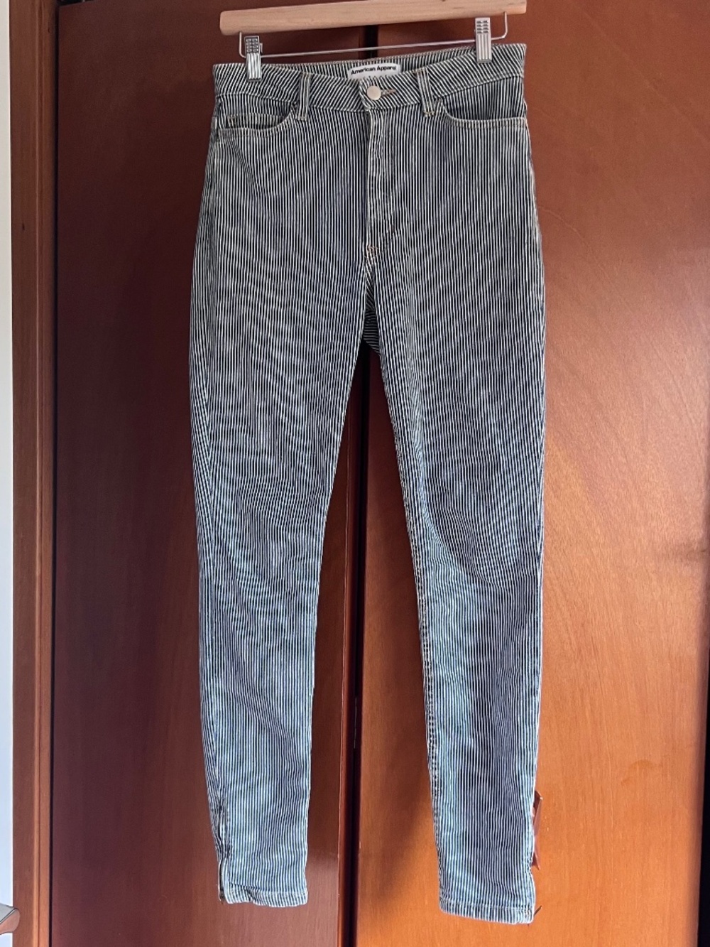 American Apparel Skinny Jean with Ankle Zipper - Size 28